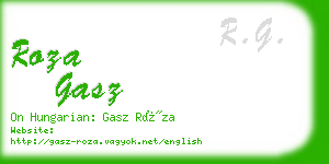 roza gasz business card